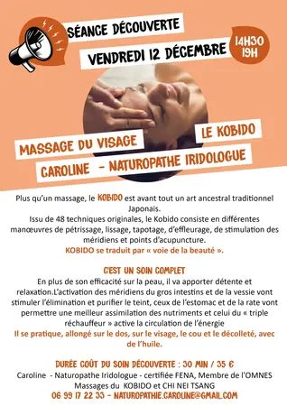 Massage du visage, le KOBIDO