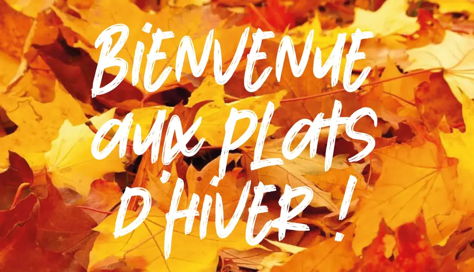 Bienvenue aux plats d'hiver !